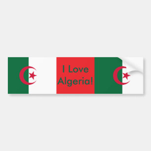 Para Coche Pegatina con bandera de Argelia