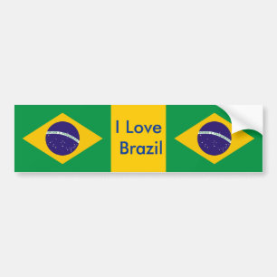 Para Coche Pegatina con bandera de Brasil