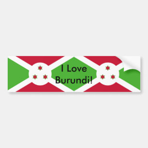 Para Coche Pegatina con bandera de Burundi