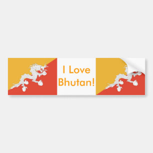 Para Coche Pegatina con bandera de Bután