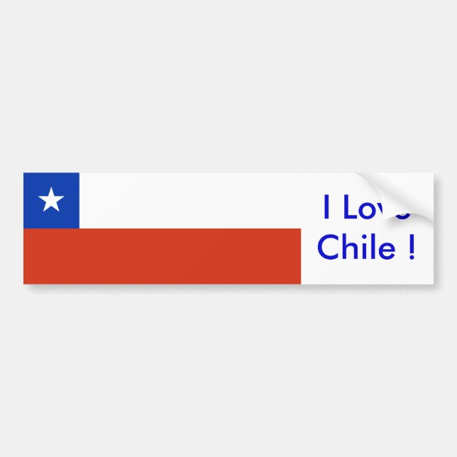 Para Coche Pegatina con bandera de Chile (Frente)