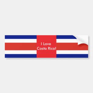 Para Coche Pegatina con bandera de Costa Rica