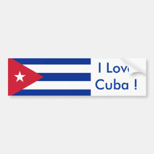 Para Coche Pegatina con bandera de Cuba