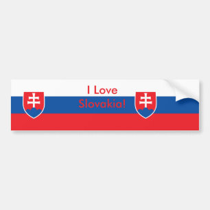 Para Coche Pegatina con bandera de Eslovaquia