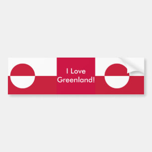 Para Coche Pegatina con bandera de Groenlandia