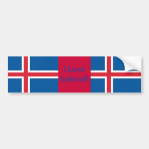Para Coche Pegatina con bandera de Islandia