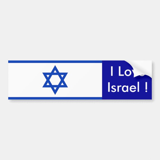 Para Coche Pegatina con bandera de Israel (Frente)