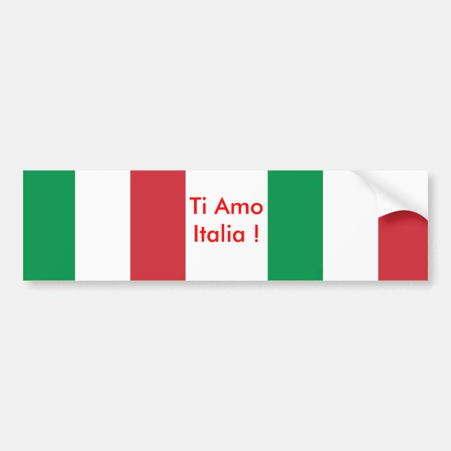 Para Coche Pegatina con bandera de Italia (Frente)