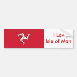 Para Coche Pegatina con bandera de la Isla de Man