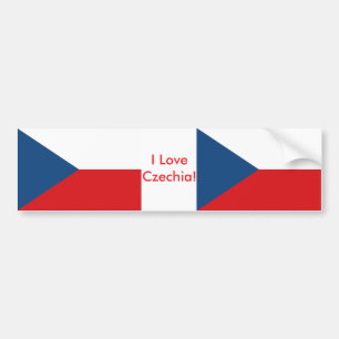 Para Coche Pegatina con bandera de la República Checa
