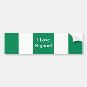 Para Coche Pegatina con bandera de Nigeria