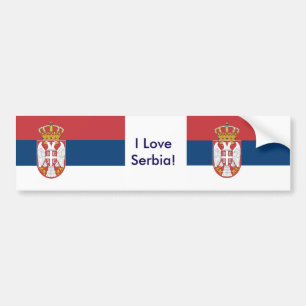 Para Coche Pegatina con bandera de Serbia