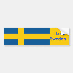 Para Coche Pegatina con bandera de Suecia