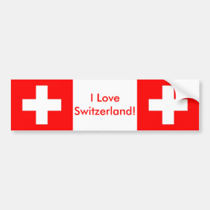Para Coche Pegatina con bandera de Suiza