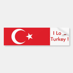 Para Coche Pegatina con bandera de Turquía