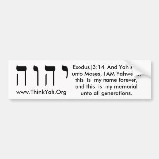 Para Coche Pegatina conocido santo de Bumber