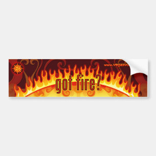 Para Coche pegatina conseguido del rojo del fuego