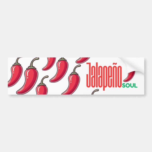 Para Coche Pegatina de alma de jalapeño (Frente)