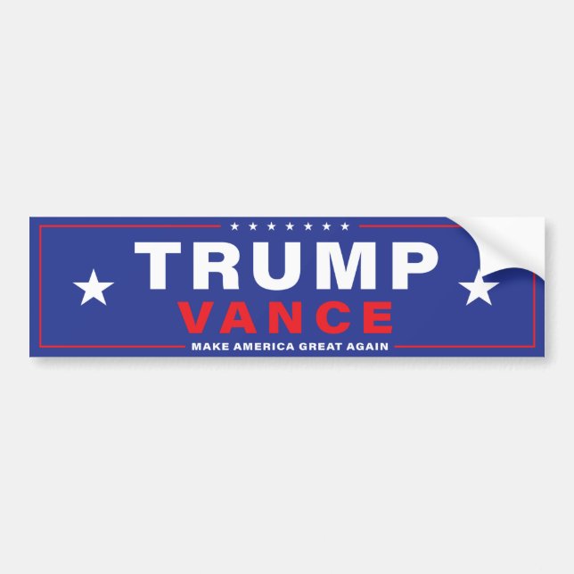 PARA COCHE PEGATINA DE BOMBEROS DE TRUMP VANCE 2024 (Frente)