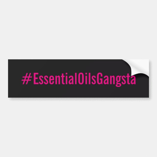 Para Coche Pegatina de Bumber del #essentialoilsgangsta (Frente)
