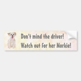 Para Coche Pegatina de bumper divertida de Morkie