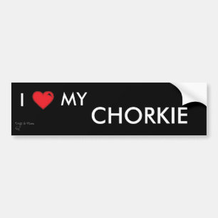 Para Coche Pegatina de Chorkie