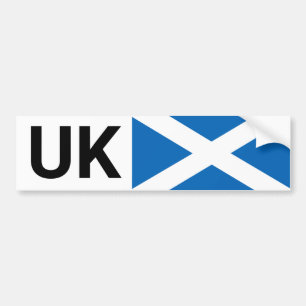 Para Coche PEGATINA de coches del Reino Unido y Escocia viaja