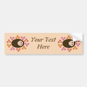 Para Coche Pegatina de coches Personalizado Sleepy Hedgehog y