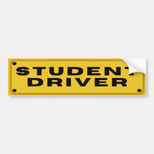 Para Coche Pegatina de controlador de estudiantes