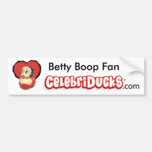 Para Coche Pegatina de goma de Bumber del pato de Betty Boop