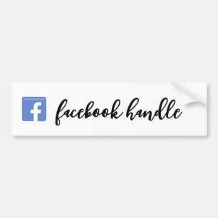 Para Coche Pegatina de guiones de manejo de Facebook