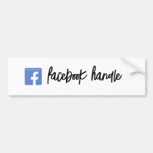 Para Coche Pegatina de guiones de manejo de Facebook