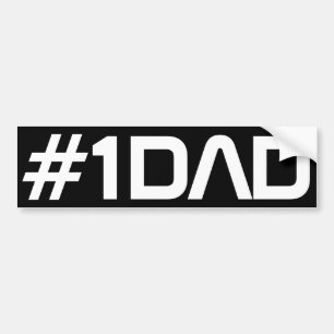Para Coche Pegatina de Hashtag Bumber del papá del número u