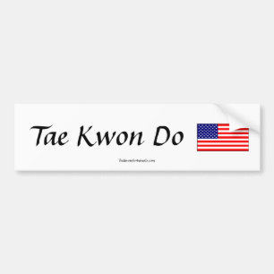 Para Coche Pegatina de la bandera del Taekwondo