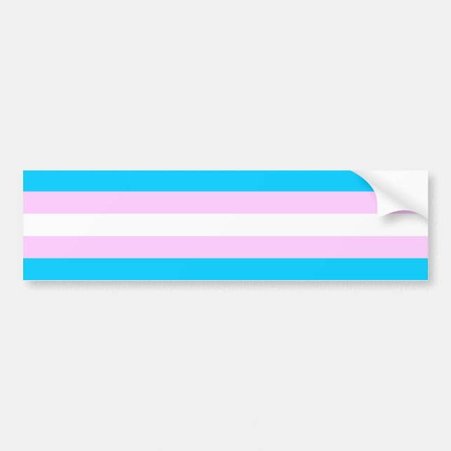 Para Coche Pegatina de la bandera del transexual (Frente)