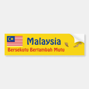 Para Coche Pegatina de la bandera y el mapa de Malasia