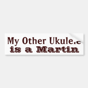 Para Coche Pegatina de la caja del Ukulele de "mi otro
