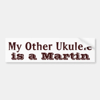 Para Coche Pegatina de la caja del Ukulele de "mi otro
