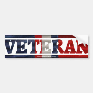 Para Coche Pegatina de la cinta de la campaña del veterano d