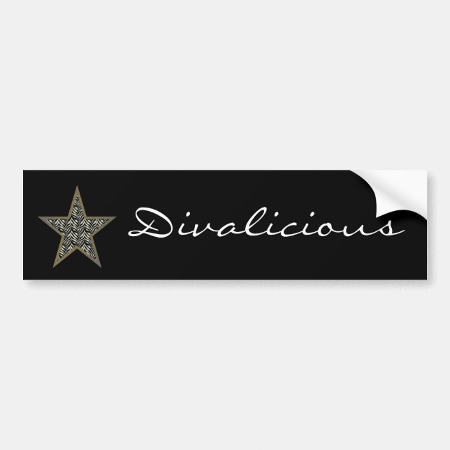 Para Coche Pegatina de la colección de Divalicious (Frente)