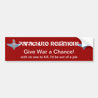 Para Coche pegatina de la guerra del regimiento del