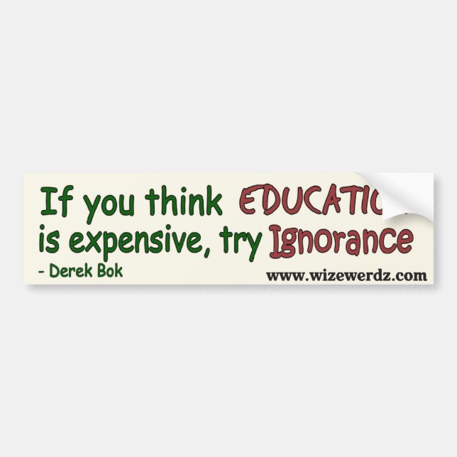 Para Coche Pegatina de la ignorancia - luz (Frente)