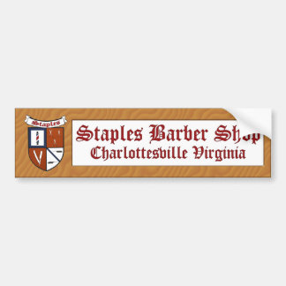 Para Coche Pegatina de la peluquería de caballeros de Staples