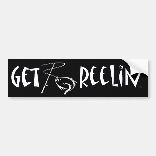 Para Coche pegatina de la pesca (Frente)