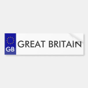 Para Coche Pegatina de la placa de la UE de Gran Bretaña