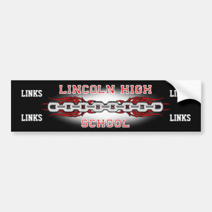 Para Coche Pegatina de Lincoln High School Links Bumper