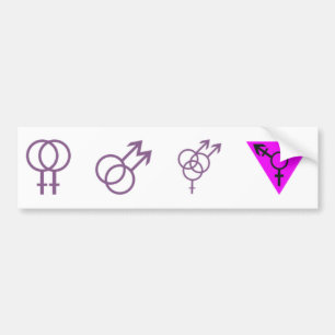 Para Coche Pegatina de los LGBT-Símbolos
