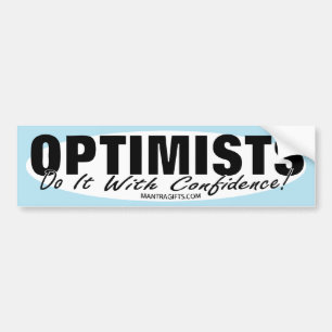 PARA COCHE PEGATINA DE LOS OPTIMISTAS