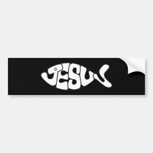 Para Coche Pegatina de los pescados de Jesús