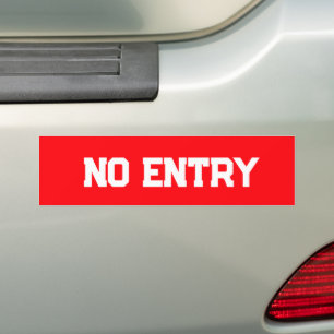 PARA COCHE PEGATINA DE NO ENTRADA